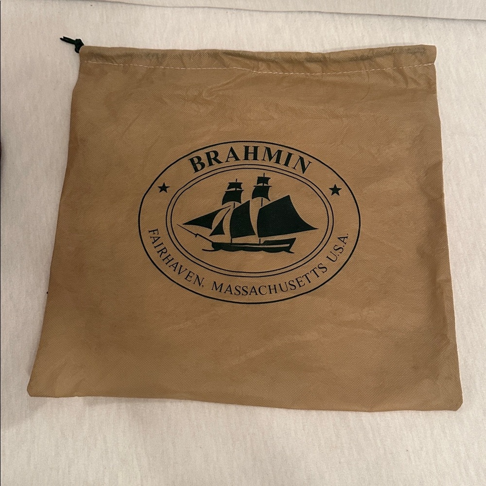 Vintage Brahmin Y2K Croc Embossed Leather Handbag Shoulder Mini Bag w/ Dust Bag - Picture 14 of 16